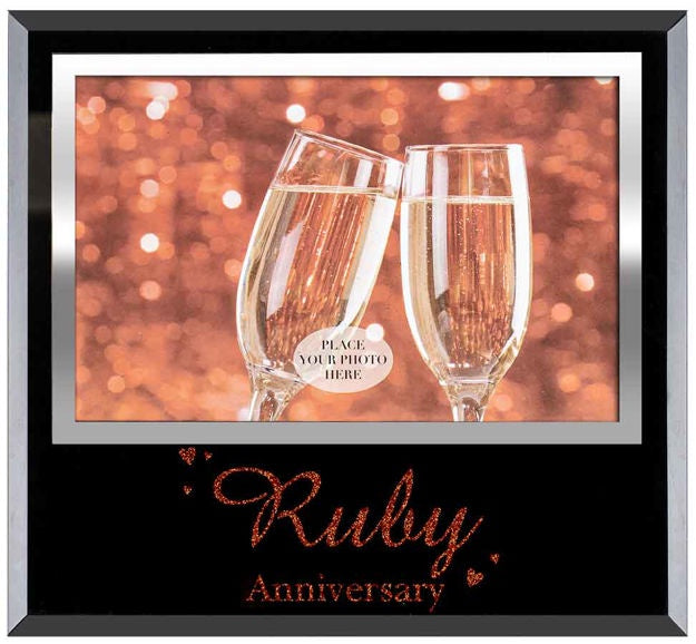 40th Ruby Anniversary Frame 6 x 4