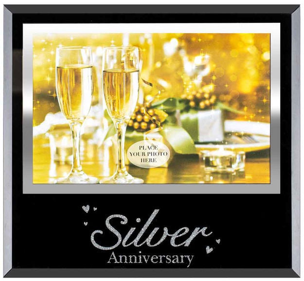 25th Silver Anniverary Frame 6 x 4