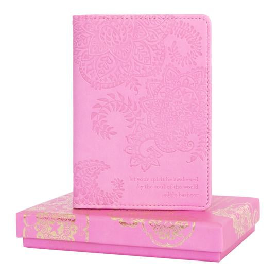 Vintage Pink Passport Wallet