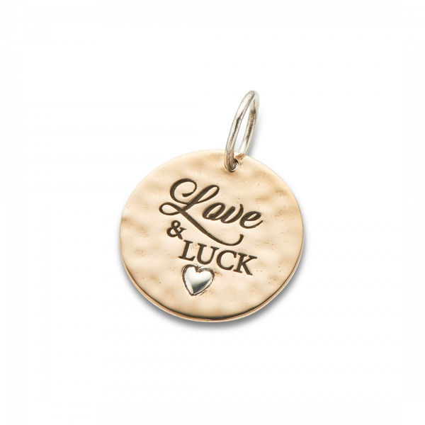 Love & Luck 22x22mm Sterling Silver & Bronze 4142