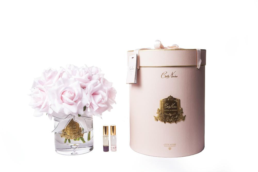 Twelve Roses - French Pink ( Pink box with Gold )