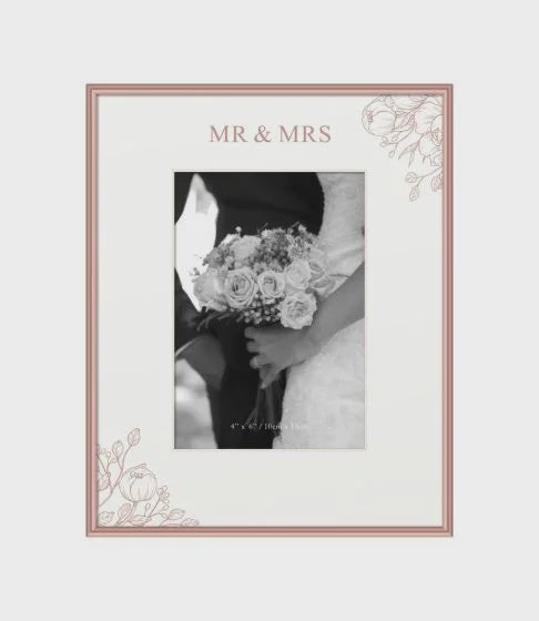 Mr & Mrs Frame - Rose Gold 4x 6