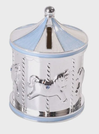 Baby Boy Carousel Money Box