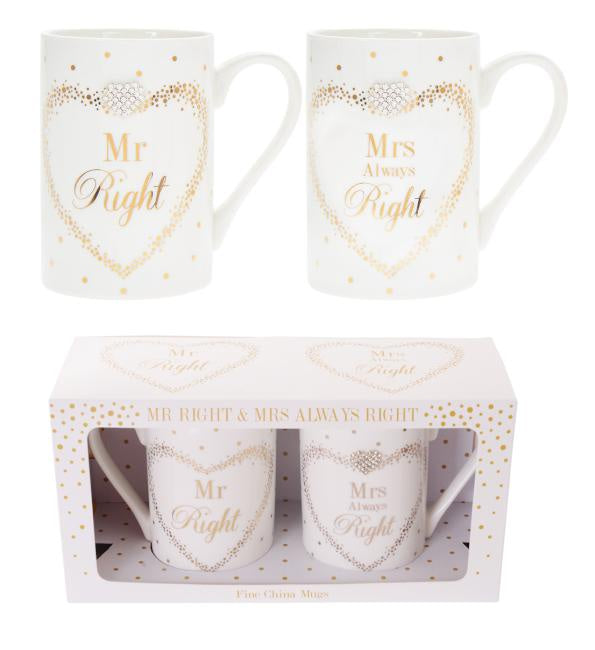 Mad Dots Mr & Mrs Mug Set