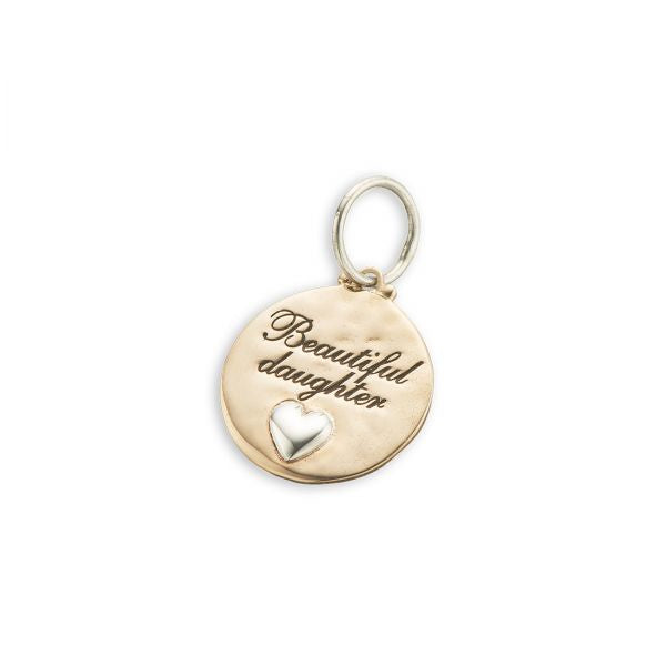 Bronze Silver Beautiful daughter charm