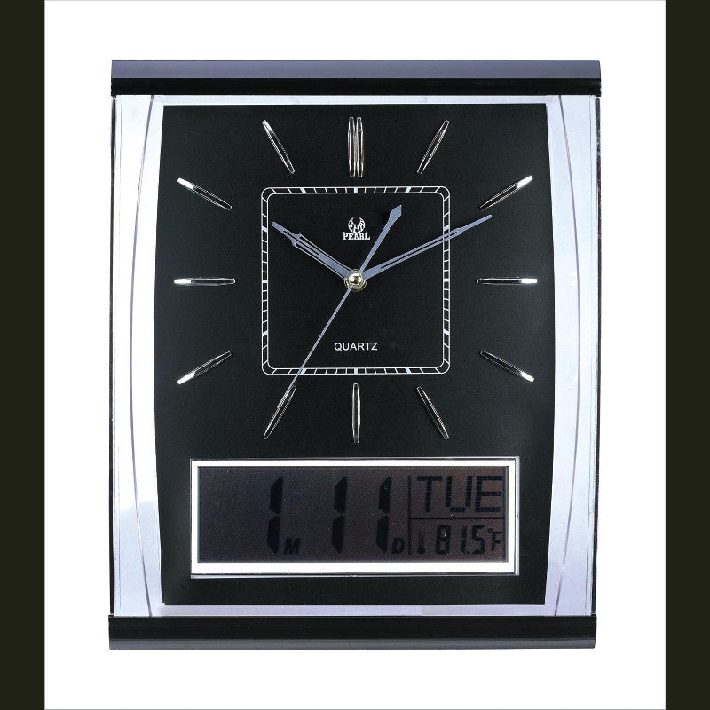 Black Clock with LCD