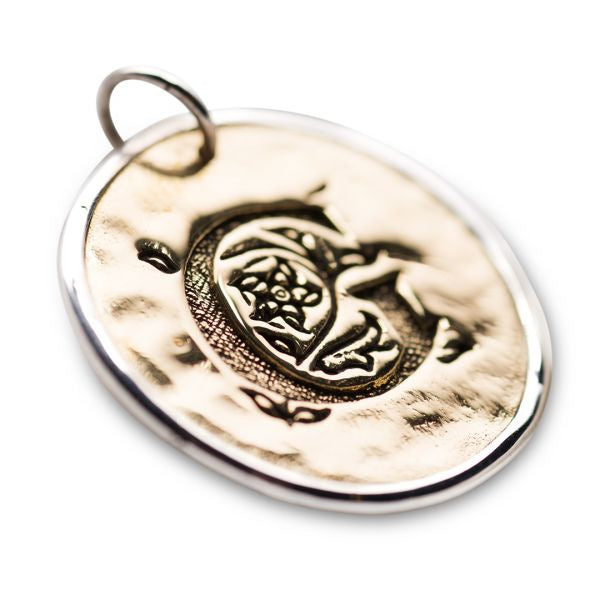 Silver And Bronze Script Initial G 1050g