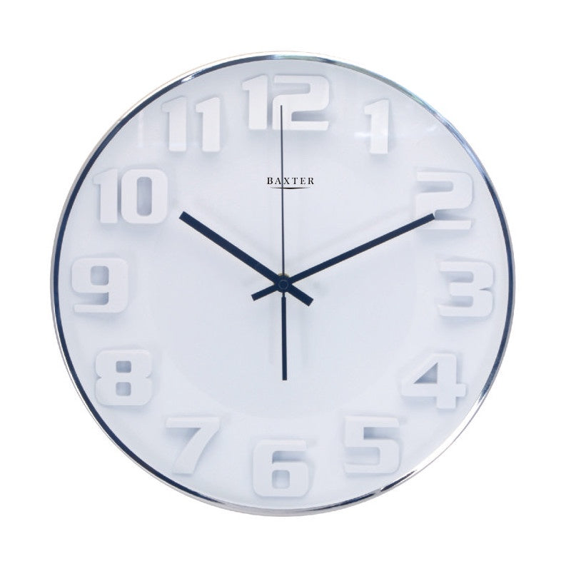 White Wall Circular Clock