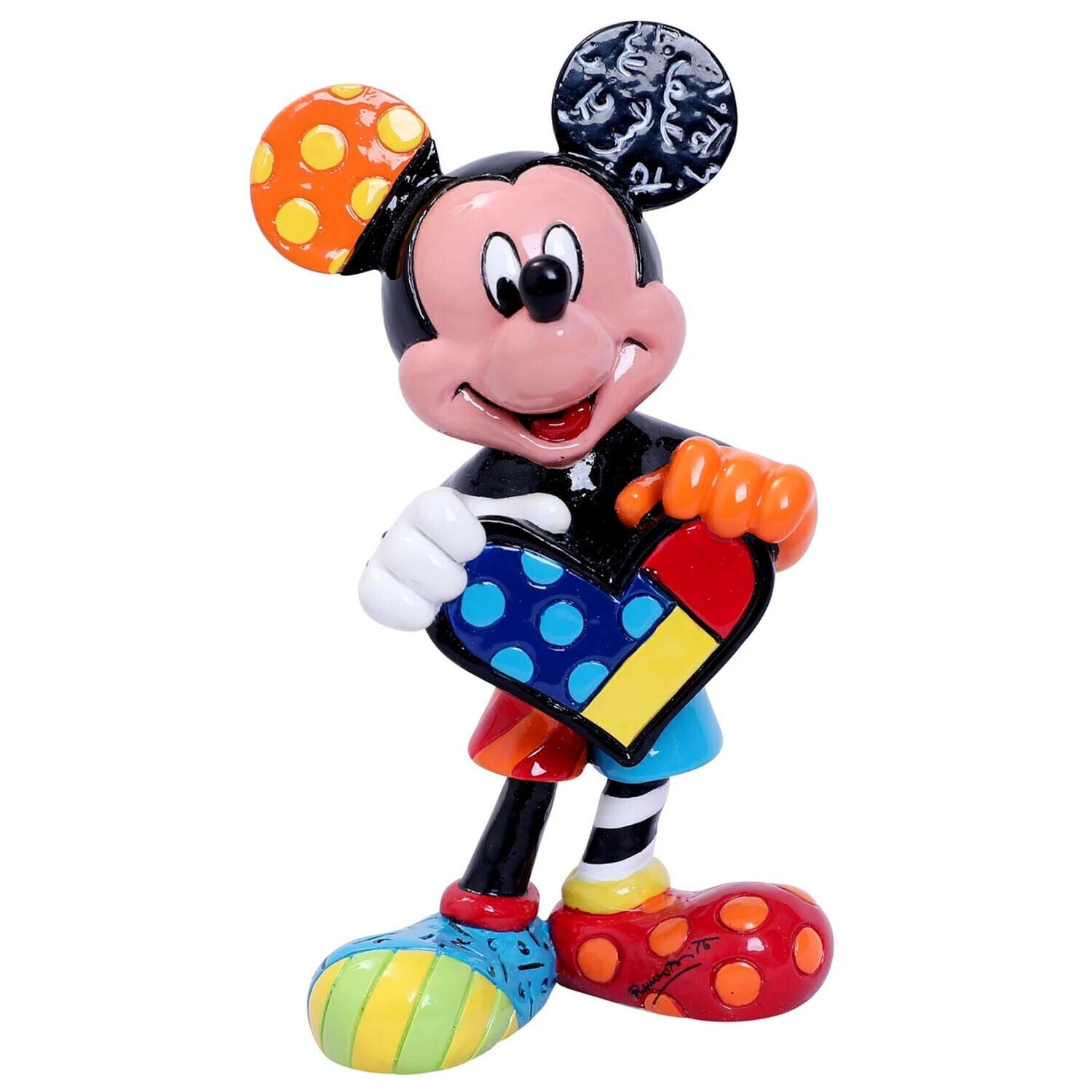 Mini Figurine Mickey Holding Heart