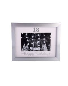 SILVER 18TH BIRTHDAY FRAME 6X4