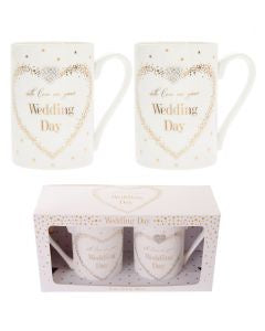Mad Dots Wedding Day Mug Set