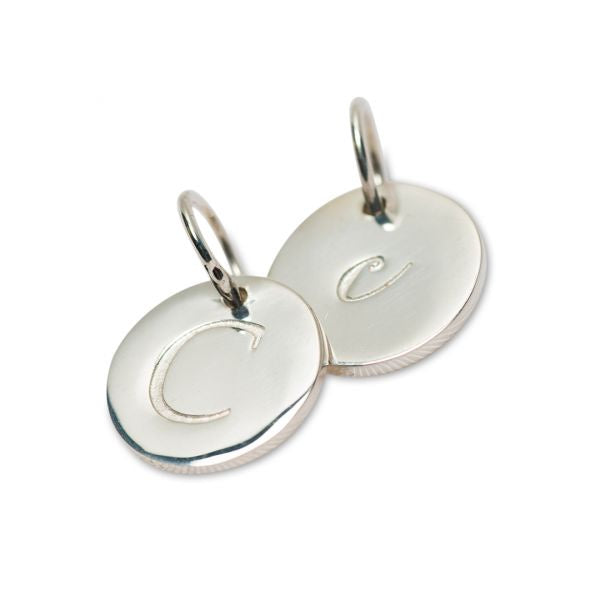 Silver Petite Initial C* 3190C