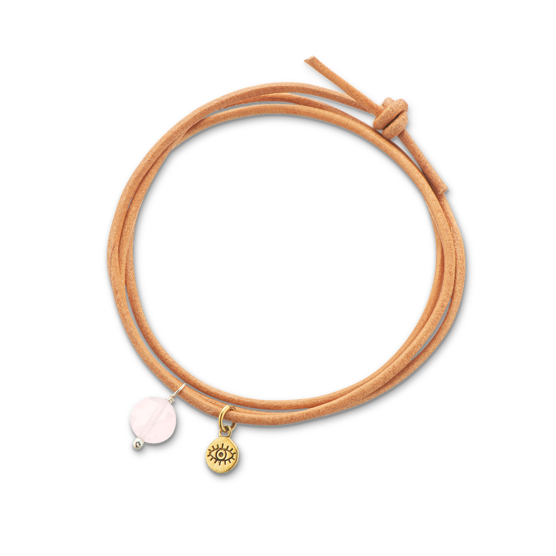 Rose Quartz Protection Gem Wrap Necklace/Bracelet/Anklet 4320