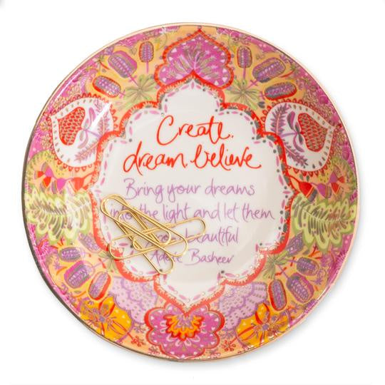 Create Dream Believe Trinket Dish