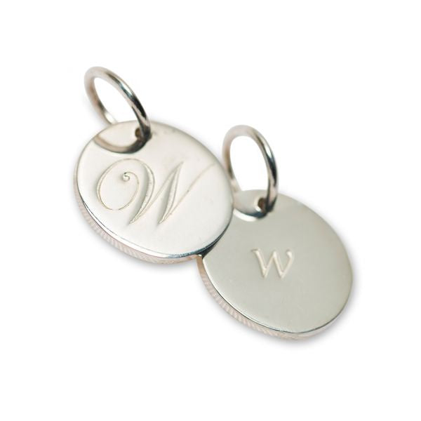 Silver Petite Initial W 3190W