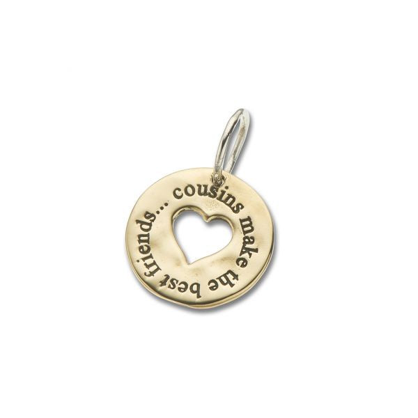 Brass and Silver Cousins Best Friends Charm 4106