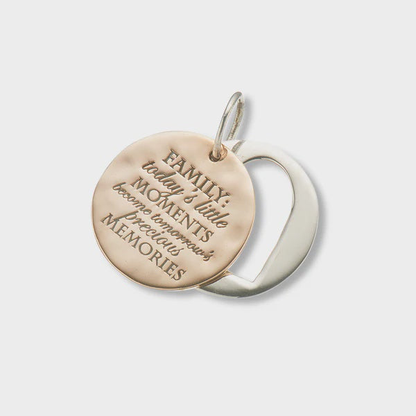 Sil+Brs Family Moment Slider Charm