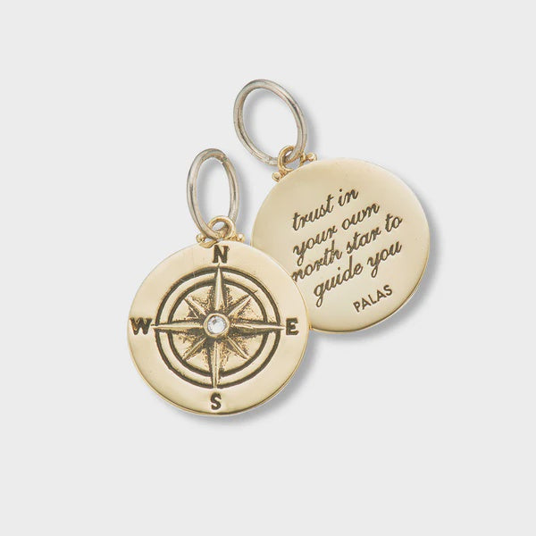 Brs+Sil+SWar Crystal True Northa Guidance Charm