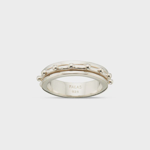 Brave spirit meditation spinning ring L