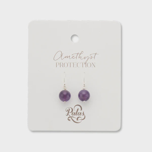 Amethsyt Healing Gem Earrings