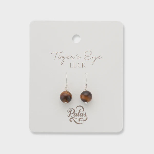 Tiger’s Eye Healing Gem Earrings