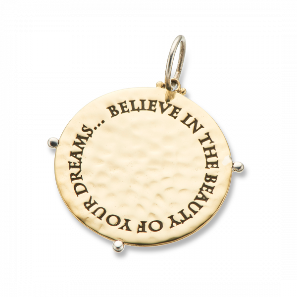Believe In The Beauty 28x28mm Sterling Silver & Brass 4143
