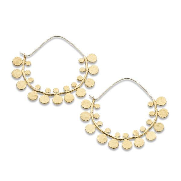 Silver and Brass Aphrodite Earrings 3889