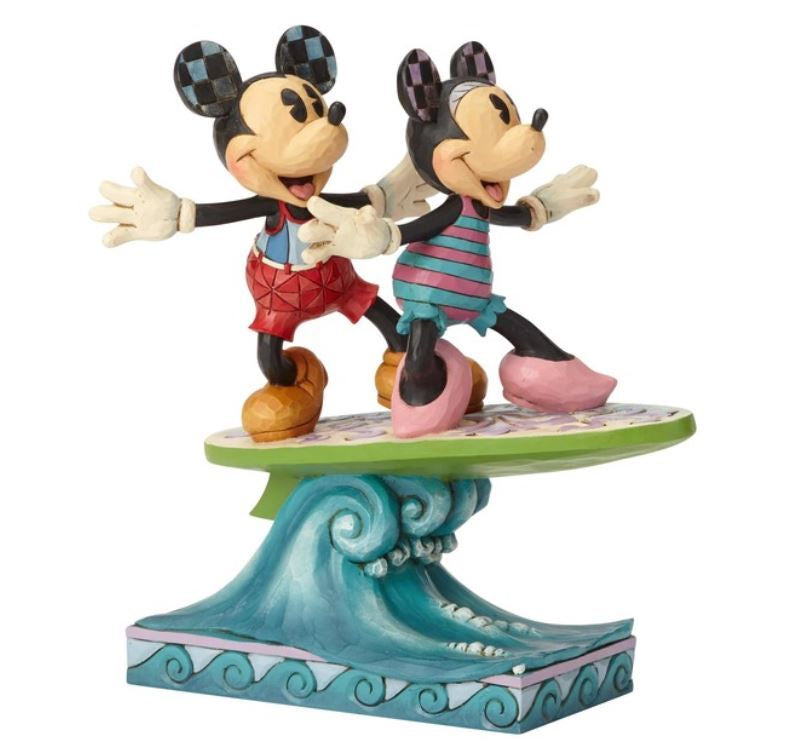 Minnie & Mickey On Surfboard Surf's Up!