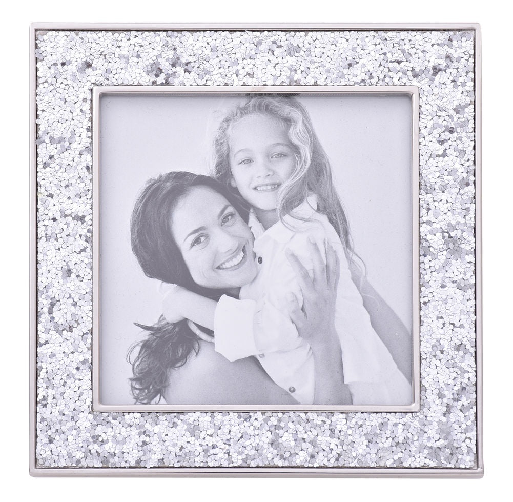 Silver Glitter Frame 3x3