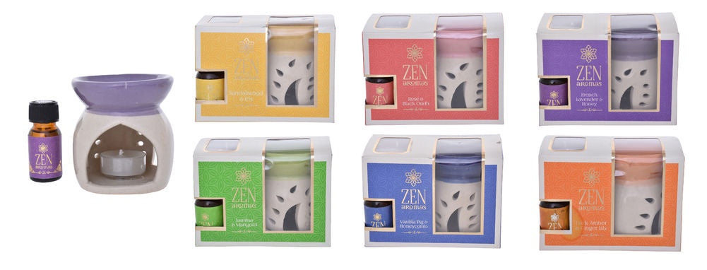 Zen Aroma Oil Burner Set