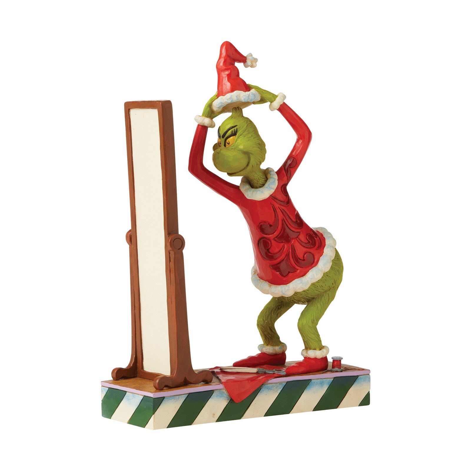 Grinch Dressing in Santa Suit -23cm/9"