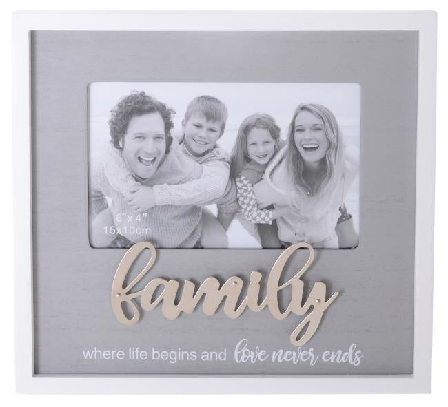 Sentiments Frame Family 6x4