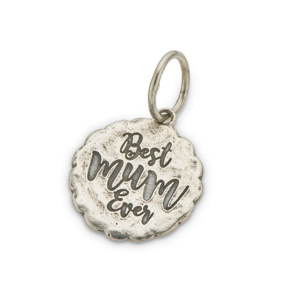 Silver Best Mum Ever Charm 3867