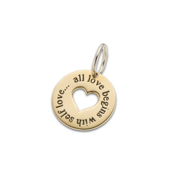 Brass and Silver Self Love Charm 4134
