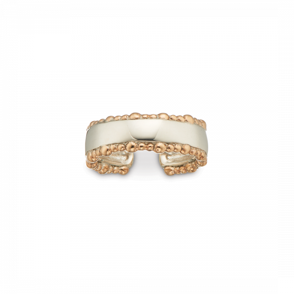 Silver and Bronze Boho Soul Cuff Ring 4228