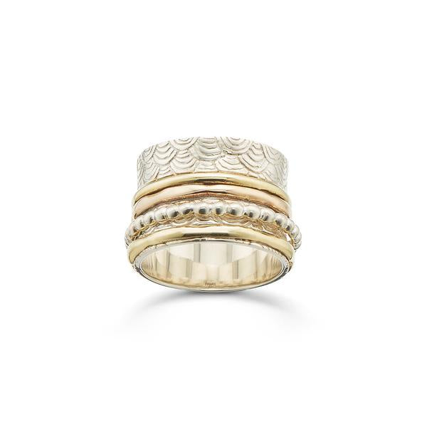 Ring Palas Intuation Meditation Spining Silver