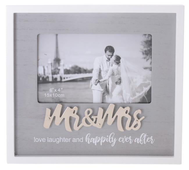 Mr & Mrs Sentiments Frame 6x4