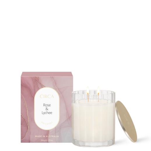 Rose & Lychee 350g Candle