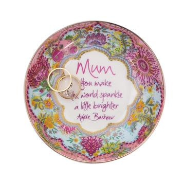 Mum Blooms Trinket Dish