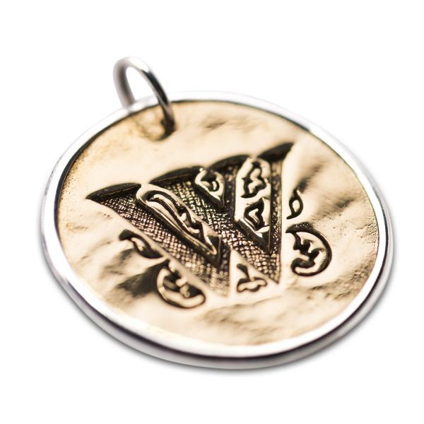 Silver And Bronze Script Initial W 1050w