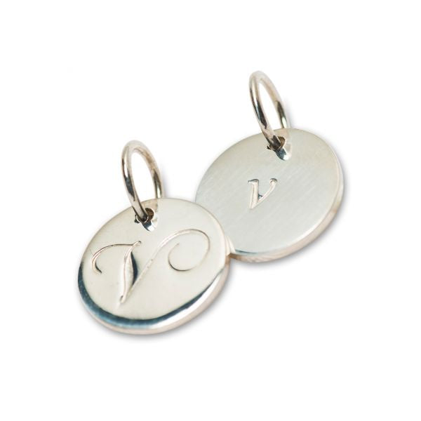 Silver Petite Initial V 3190V