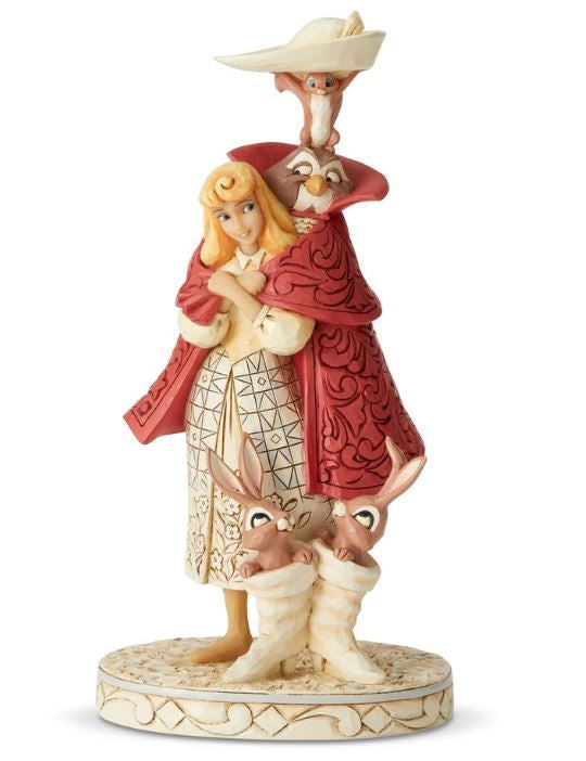 Aurora As Briar Rose White Woodland Playful Pantomime Figurine