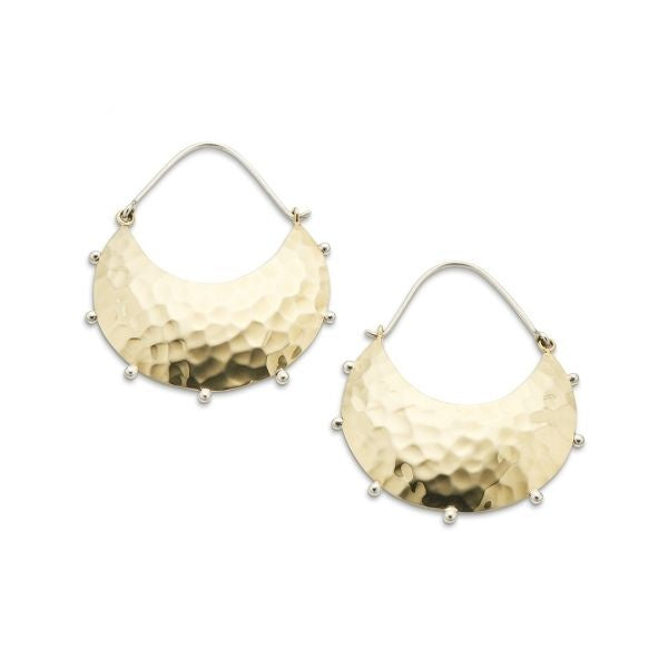 Silver and Brass Milano Earrings 3917