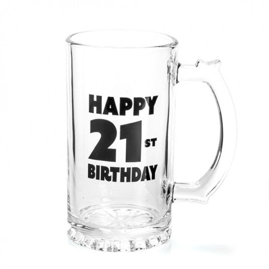 Beer Stein Happy 21st Birthday