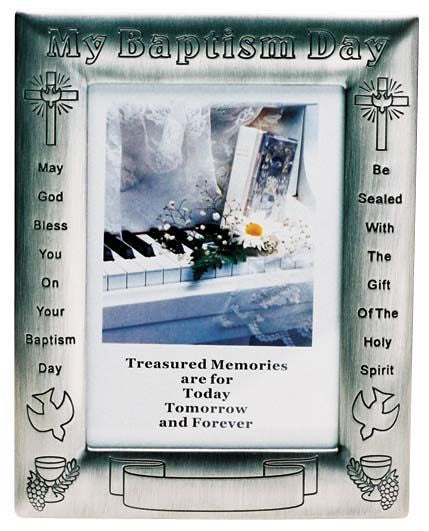 MY BAPTISM DAY 4X6' PEWTER FINISH