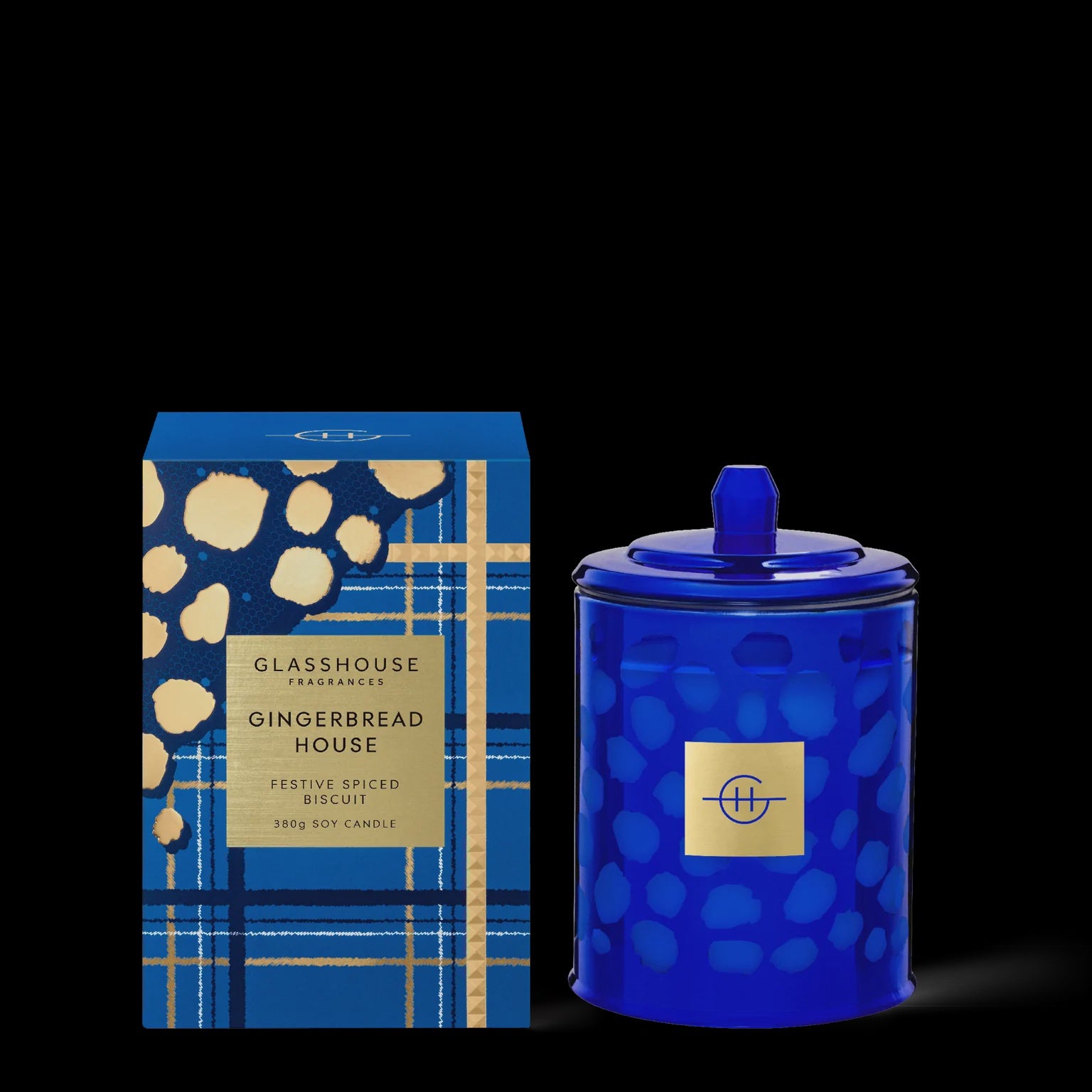 Glass House  candle  380g Gingerbread House- Xmas 2022