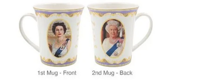 HM Queen Elizabeth Mug Set of 2
