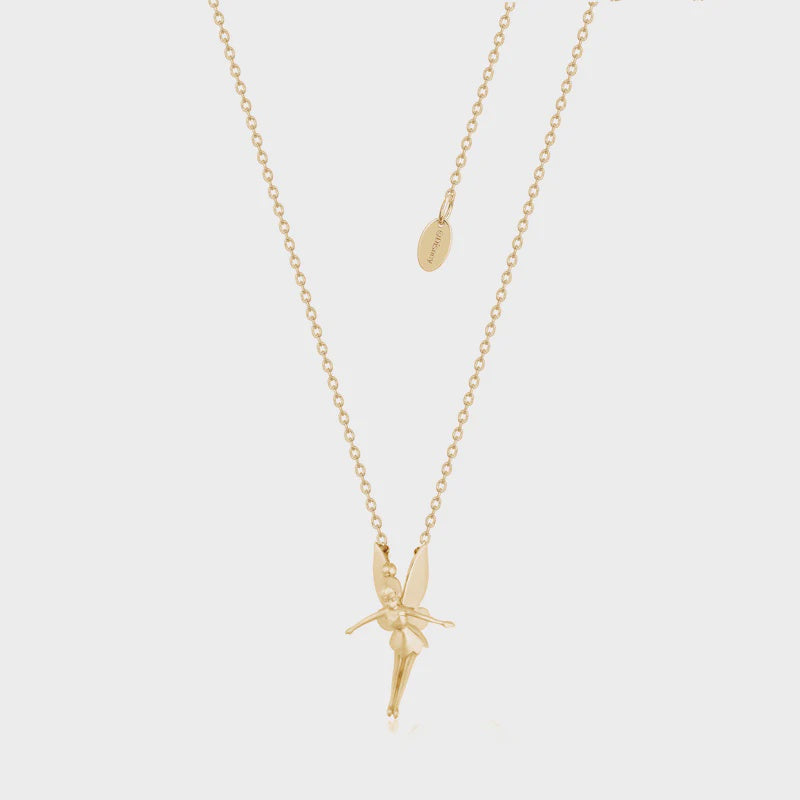 Precious Metal Tinker Bell Necklace - Gold Plated