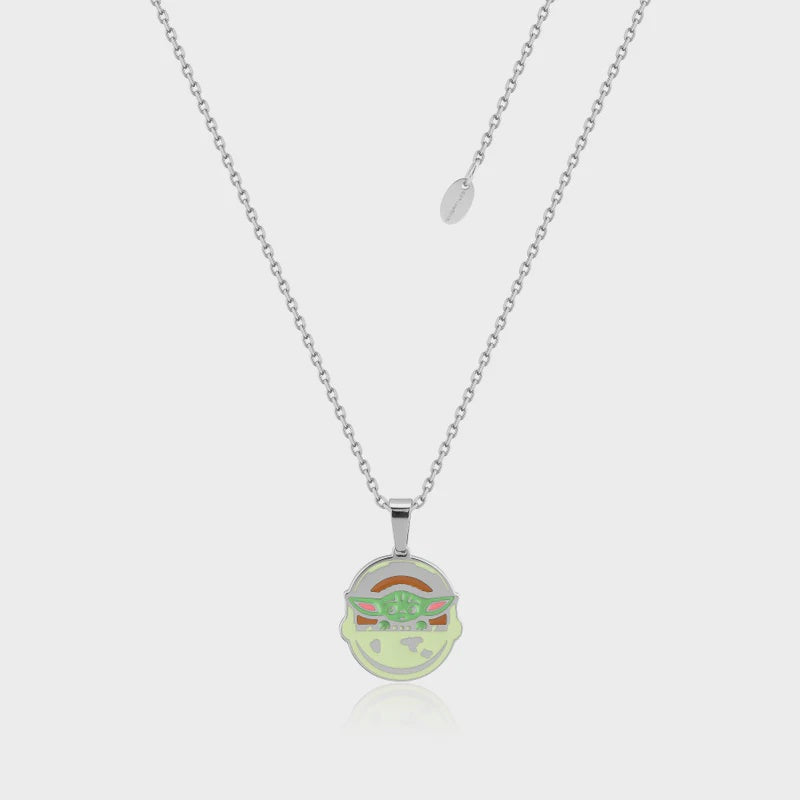 Baby Yoda Capsule Enamel Necklace