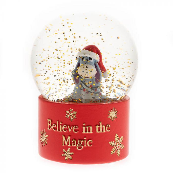 Winnie The Pooh Christmas: Snowglobe Eeyore 'Believe In Magic'